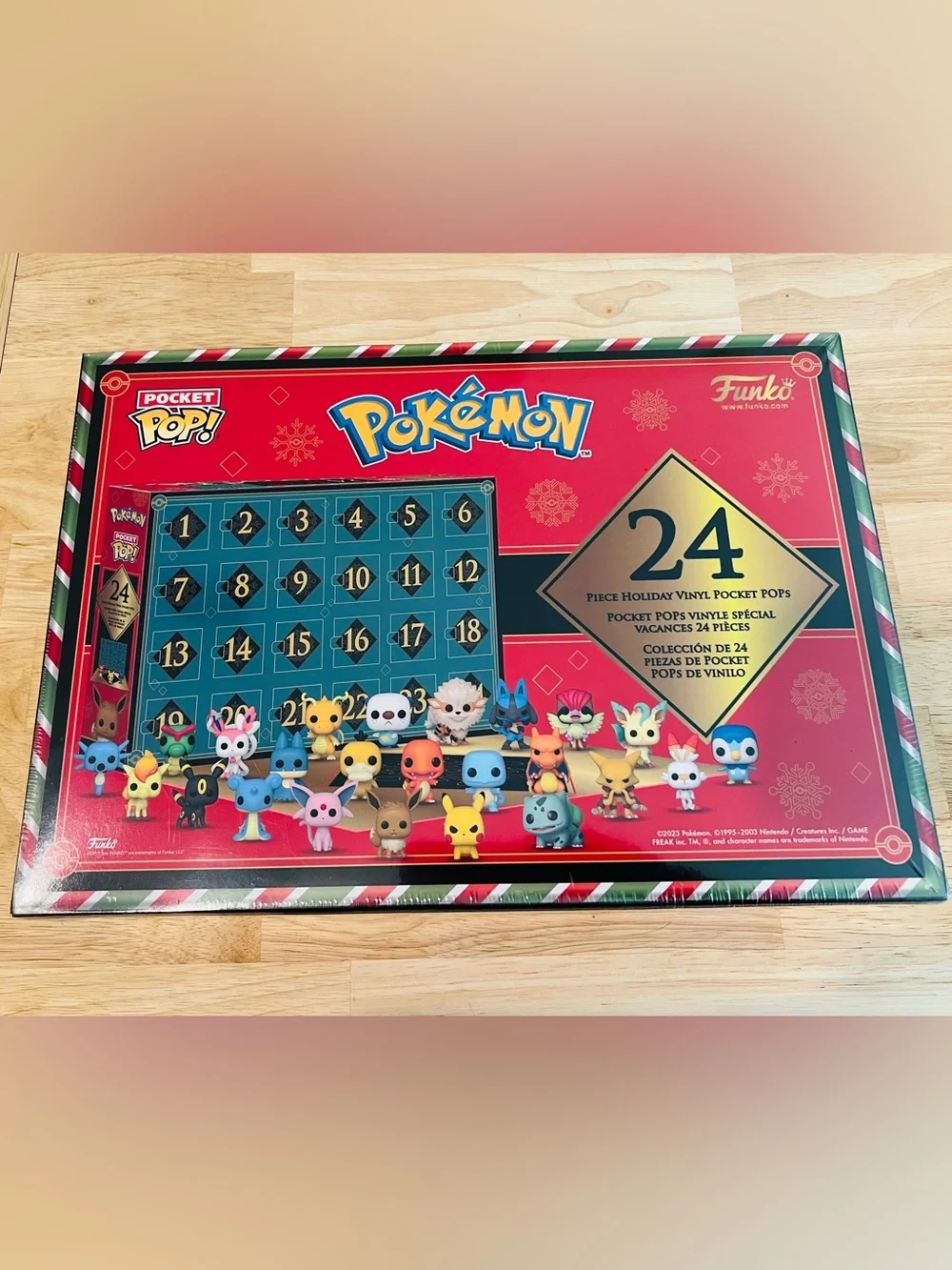 Funko Pokémon Pocket Pop! Holiday Advent Calendar 24 Figures 2023 SEALED NIB